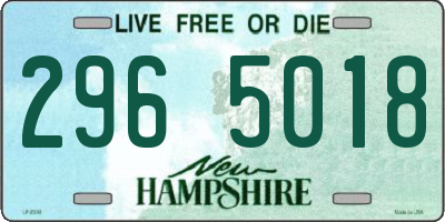 NH license plate 2965018