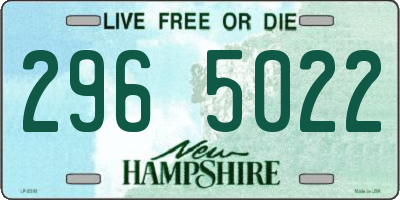 NH license plate 2965022