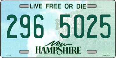 NH license plate 2965025