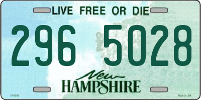 NH license plate 2965028