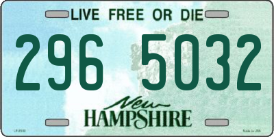NH license plate 2965032