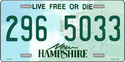 NH license plate 2965033