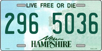 NH license plate 2965036