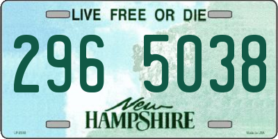 NH license plate 2965038