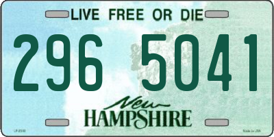 NH license plate 2965041
