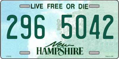 NH license plate 2965042