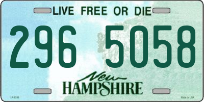 NH license plate 2965058