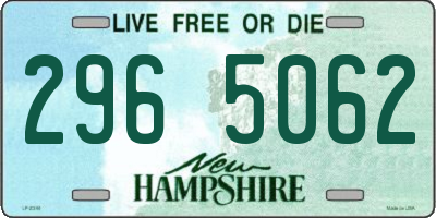 NH license plate 2965062