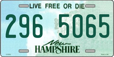 NH license plate 2965065
