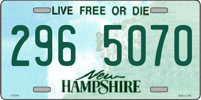 NH license plate 2965070