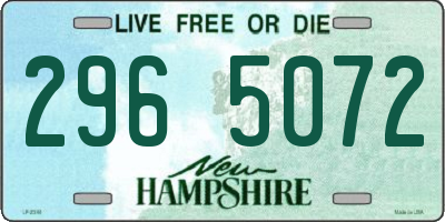 NH license plate 2965072