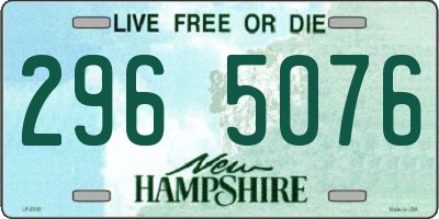 NH license plate 2965076