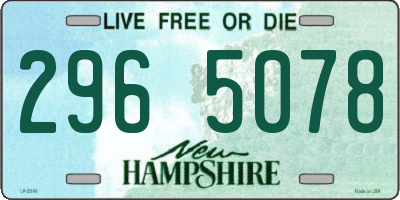 NH license plate 2965078