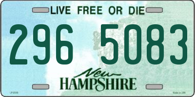 NH license plate 2965083