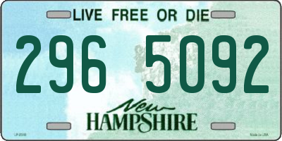 NH license plate 2965092