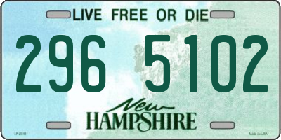 NH license plate 2965102
