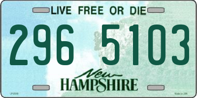 NH license plate 2965103