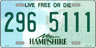 NH license plate 2965111