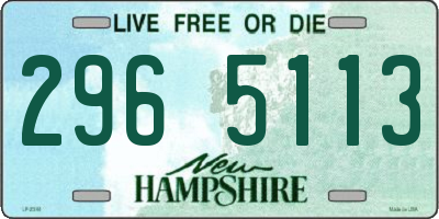 NH license plate 2965113