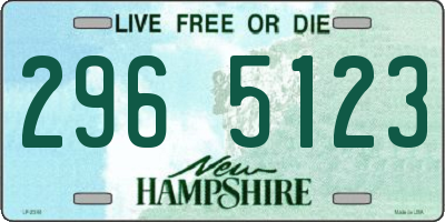 NH license plate 2965123