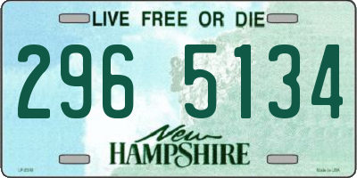 NH license plate 2965134