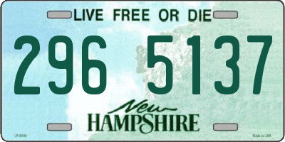 NH license plate 2965137