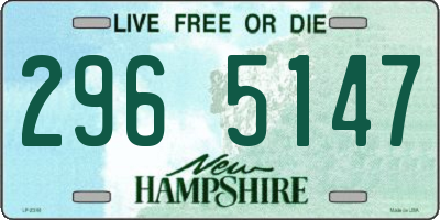 NH license plate 2965147