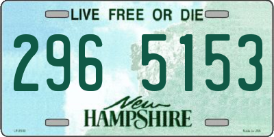 NH license plate 2965153