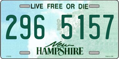 NH license plate 2965157