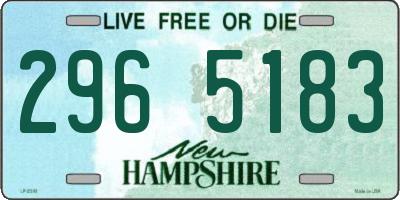 NH license plate 2965183