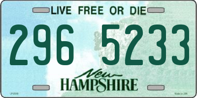 NH license plate 2965233