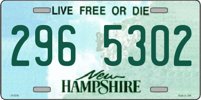NH license plate 2965302