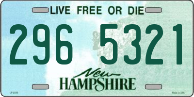 NH license plate 2965321