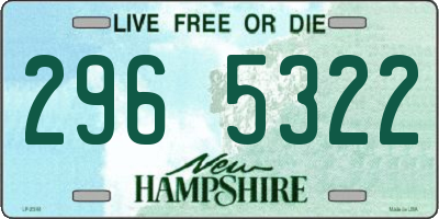 NH license plate 2965322