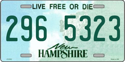 NH license plate 2965323