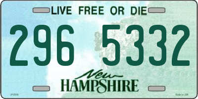 NH license plate 2965332