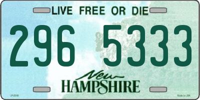 NH license plate 2965333
