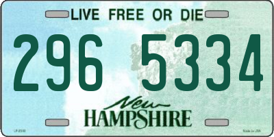 NH license plate 2965334