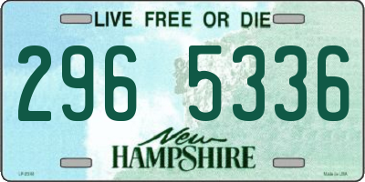 NH license plate 2965336