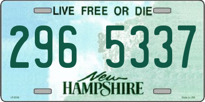 NH license plate 2965337