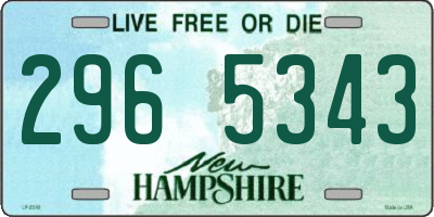 NH license plate 2965343