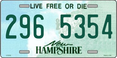 NH license plate 2965354