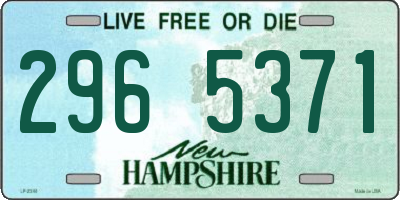 NH license plate 2965371