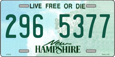 NH license plate 2965377