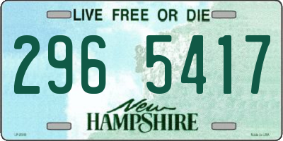 NH license plate 2965417