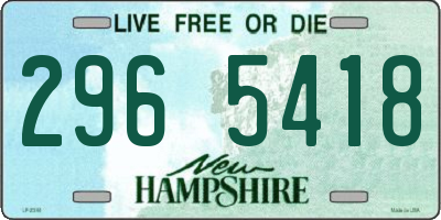 NH license plate 2965418