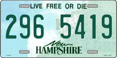 NH license plate 2965419