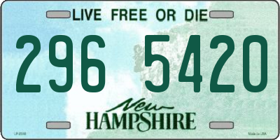 NH license plate 2965420