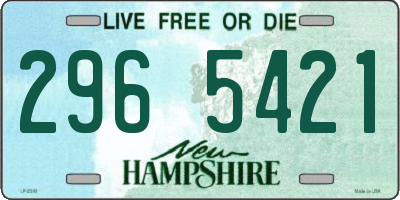 NH license plate 2965421