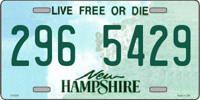 NH license plate 2965429